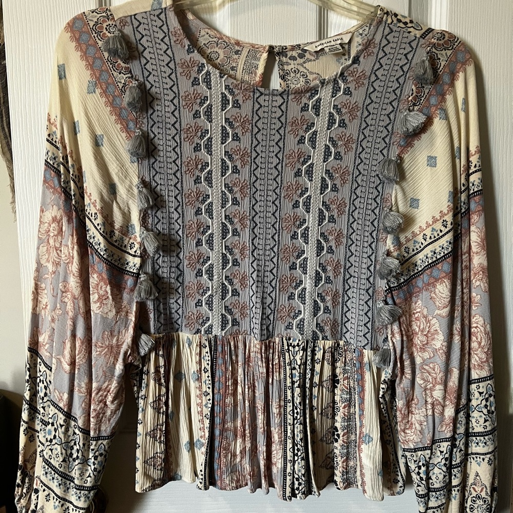 Top America Eagle kind of bohemian. Floral